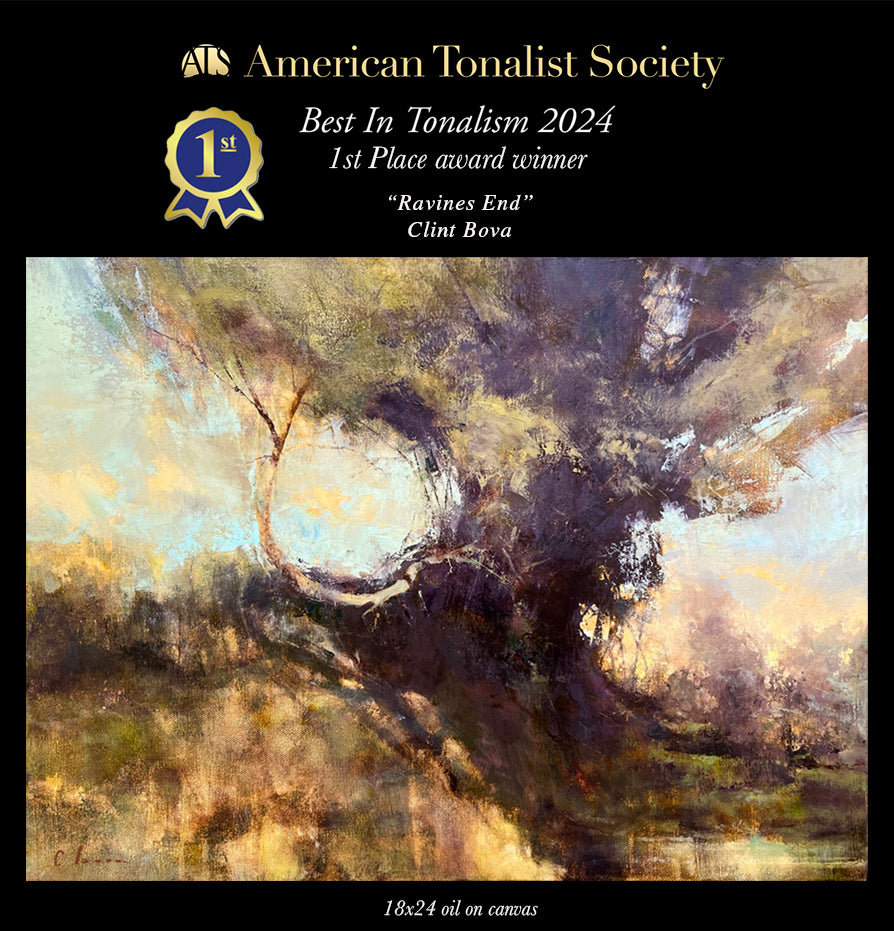 American Tonalist Society Best in Tonalism 2024 1st Place Winner by Clint Bova