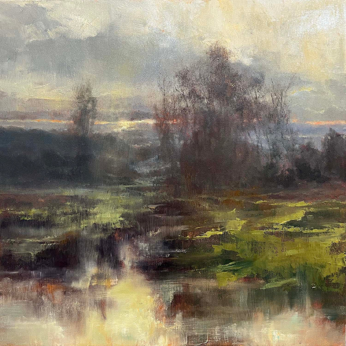 Passing Front 20x20 First Place Winner Modern Impressionist Magazine